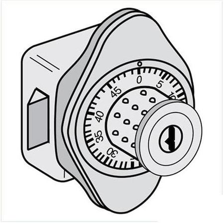 Salsbury Industries Salsbury Industries 33310 Combination Lock Built-in for Designer Wood Locker Door 33310